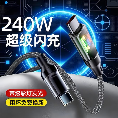 艾胜者240W闪充Type-C数据线10A