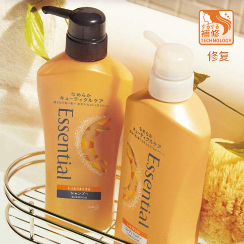 KAO花王essential睡醒不乱洗发水护发素480ml/瓶