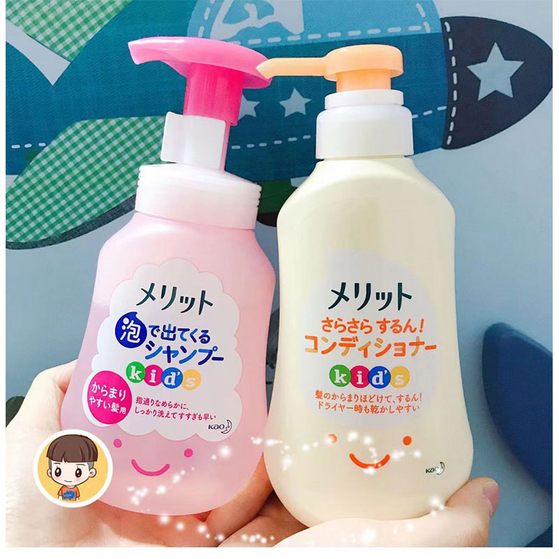 【日本本土版】KAO花王儿童无硅泡沫洗发水桃子味/清香300ML/瓶