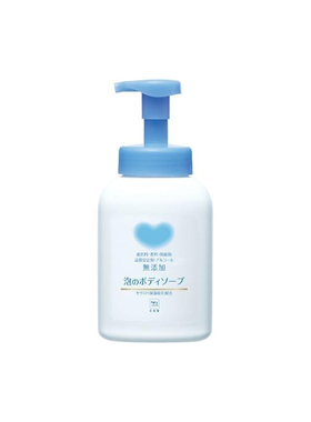日本COW牛乳石碱温和清洁绵密泡沫泡泡沐浴露500ml 新版