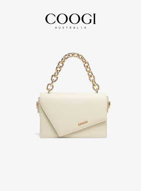 COOGI轻奢品牌包包女士2026新款白色小方包单肩包高级感斜挎包女