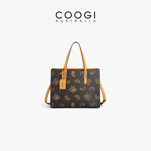 COOGI托特包大容量老花通勤手提包品牌女包轻奢斜挎包生日送礼物