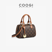 COOGI包包女包2026新款 波士顿包轻奢百搭女款 手提包高级感斜挎包