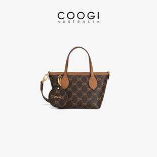 新款 COOGI包包女式 2025轻奢高级感手提包老花复古小众单肩斜挎包