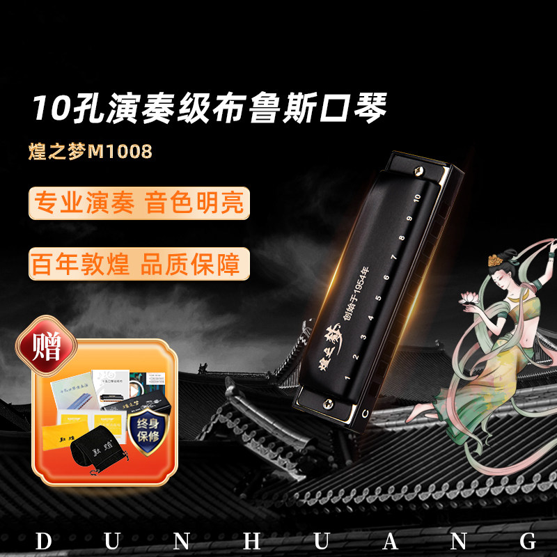 敦煌10孔布鲁斯口琴乐器