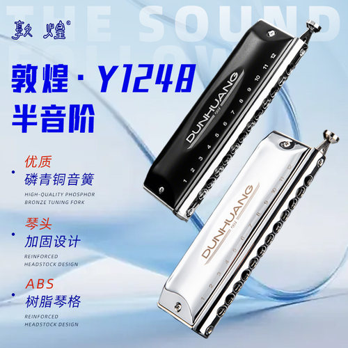 敦煌半音阶口琴Y1248学校团购