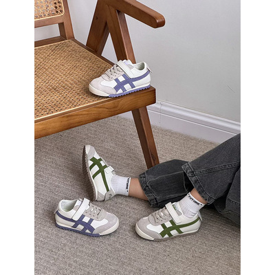 GRAPE-真皮阿甘鞋女童软运动鞋秋季新款韩版休闲鞋男童跑步鞋宝宝