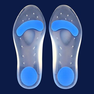 硅胶鞋垫男女全掌软加厚运动减震足跟腱炎防脚痛超软军训久站不累