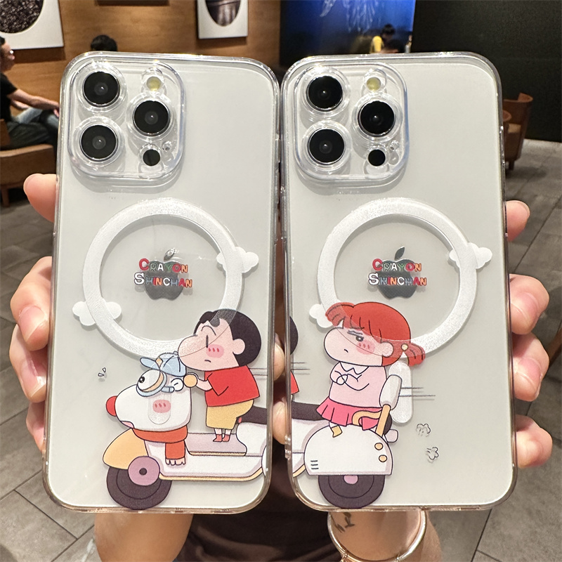 磁吸MagSafe苹果手机壳蜡笔小新