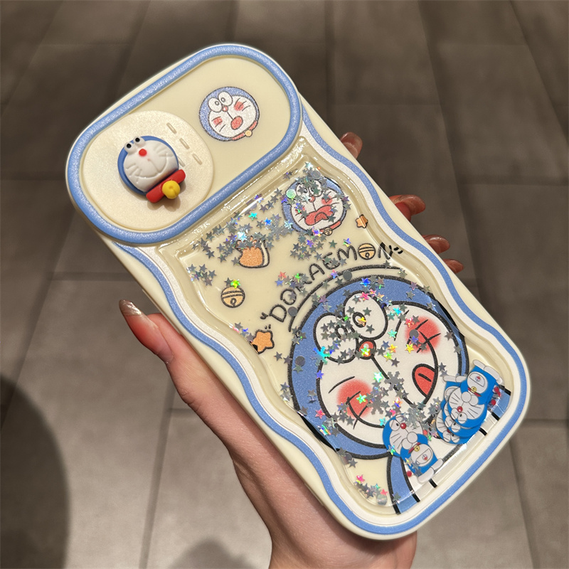 推拉镜头多啦A梦苹果手机壳硅胶