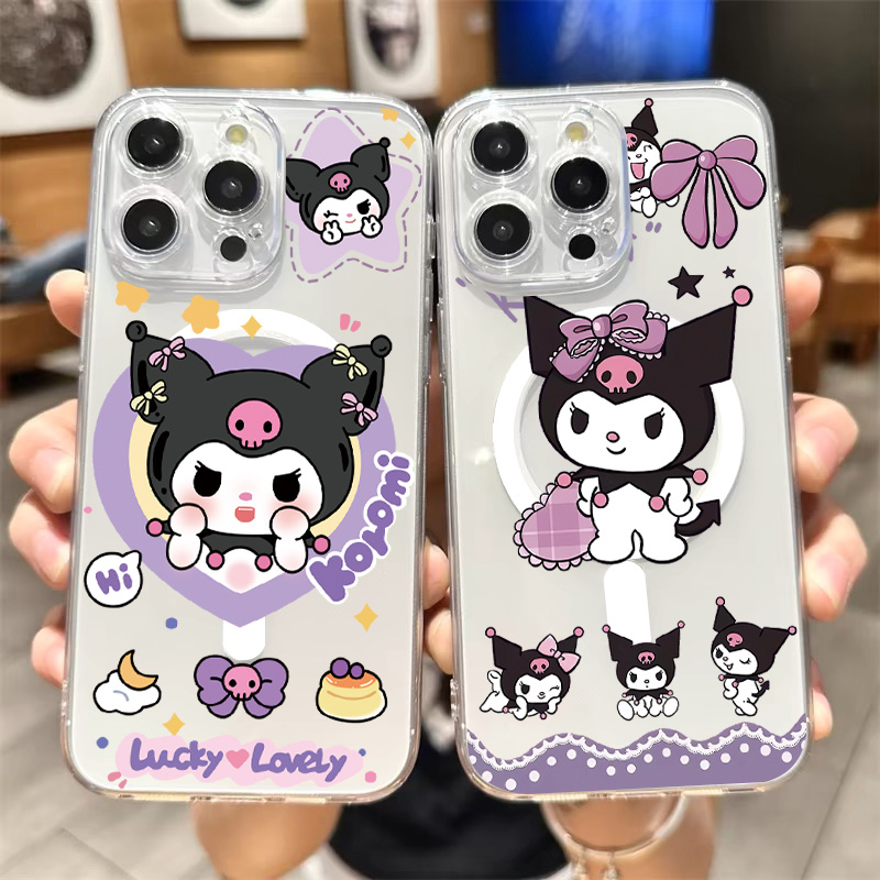 磁吸magsafes适用苹果17promax手机壳iPhone16新款13卡通11库洛米14pro可爱闺蜜15plus美乐蒂十五高级感女生