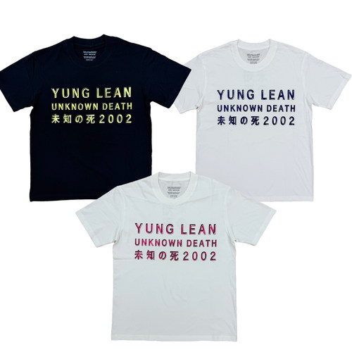 Yung Lean Unknown Death 2002 Album Merch Tee会场限定短袖T恤