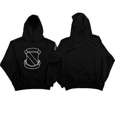 Number Nine aw01 shield emblem hoodie N9徽章印花连帽卫衣
