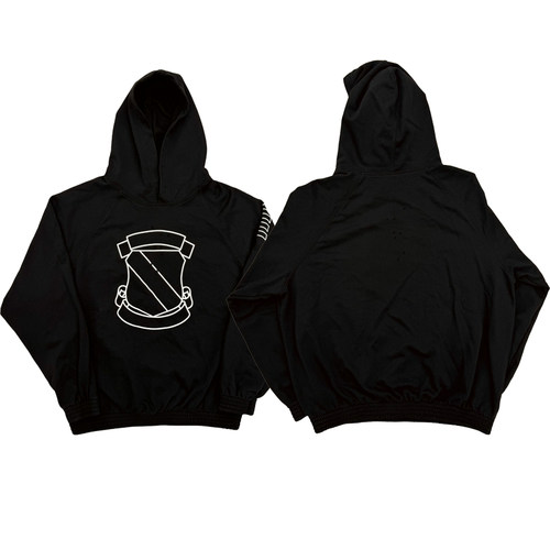 Number Nine aw01 shield emblem hoodie N9徽章印花连帽卫衣