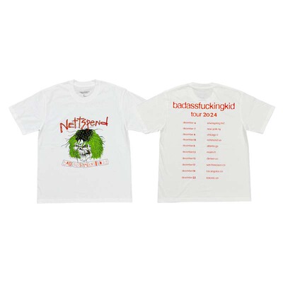 Nettspend BAFK Tour Merch Tee 会场限定骷髅摇滚印花短袖T恤