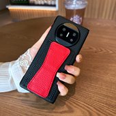 适用华为matex5手机壳新款 送挂 奢华男女款 小米fold3折叠屏真皮保护套x2典藏版 高级感可插卡防摔支架商务时尚