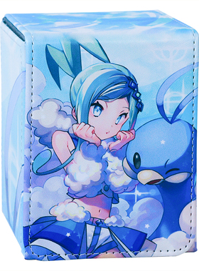 宝可梦卡盒琉琪亚PTCG皮质卡牌收纳盒游戏王WS大容量diy桌游牌盒