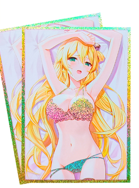 卡套游戏王妹套零衣官套闪光牌套闪刀姬diy卡牌保护套63x90 100张