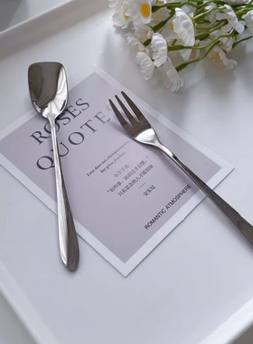 程千万WAN夏季雪糕勺食品级304不锈钢餐具甜品刨冰勺子西瓜水果叉