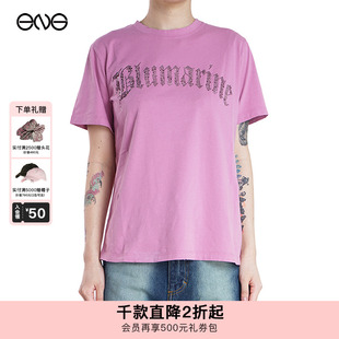 BLUMARINE LOGO短袖 ENG T恤