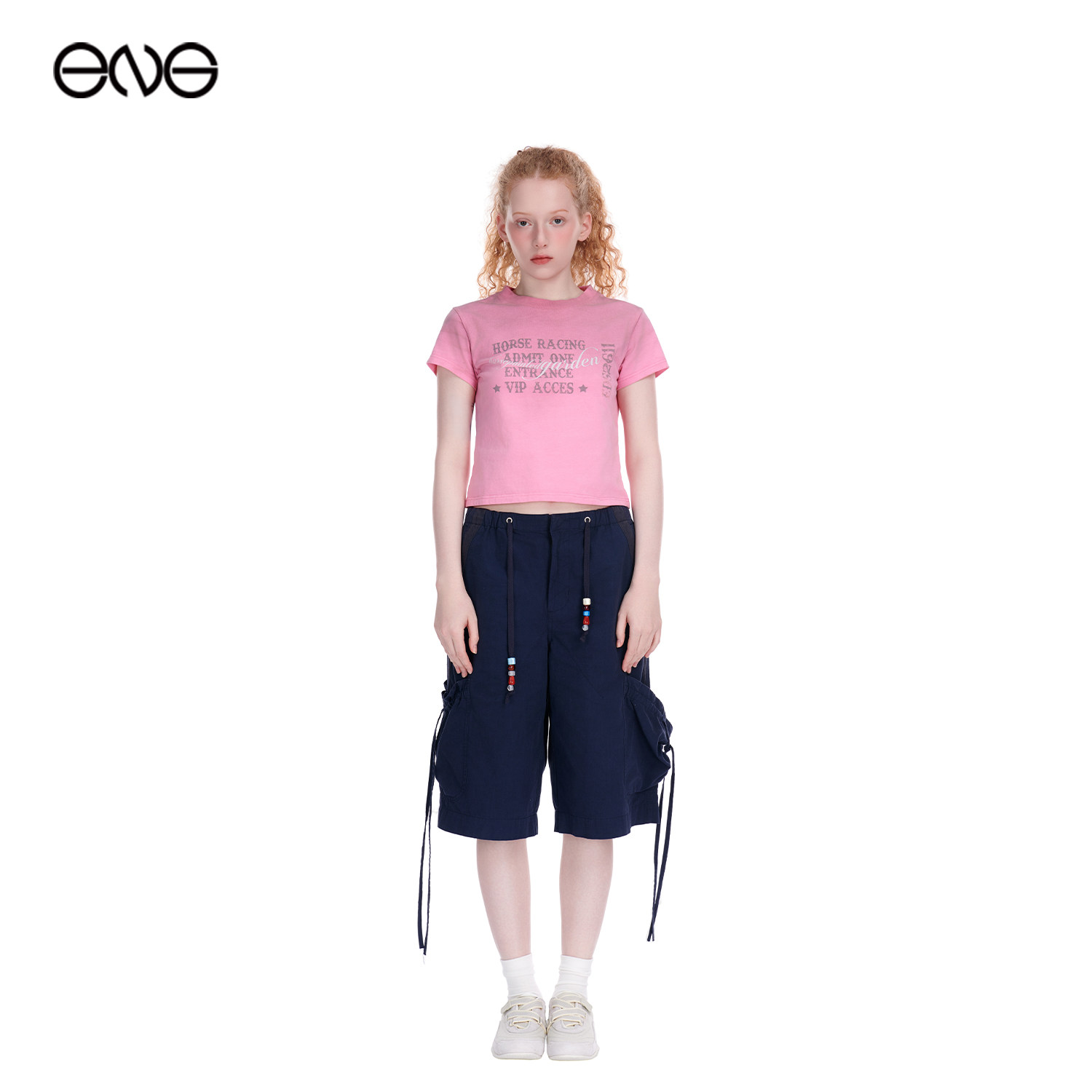 【张艺凡明星同款】Effet de Soleil工装短裤女阔腿休闲中裤新品