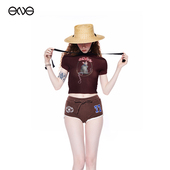 明星同款 T恤 Effet Soleil褶皱短袖 万妮达I DLE