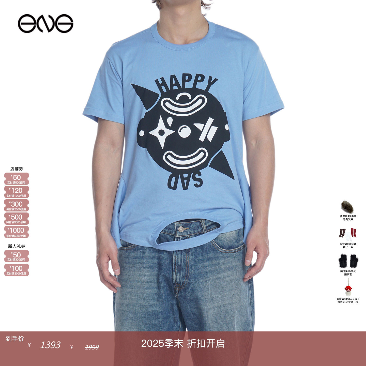 【ENG】Walter Van Beirendonck Turnable短袖T恤