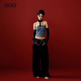 【明星同款】Anomalies Department 条纹长袖T恤女团LE SSERAFIM