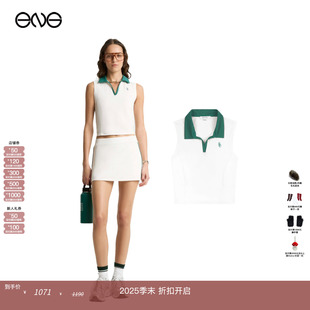 ENG British Sporty Rich Sports系列女士老钱休闲Polo背心