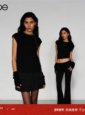 【ENG Limited Collection】无袖短款背心上衣女 淡人穿搭