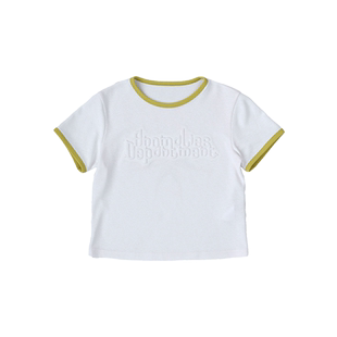 【ENG】Anomalies department  撞色字母印花短袖T恤女