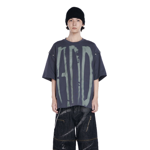 【明星同款】Anomalies Department 两穿可拆短袖T恤宋亚轩刘彰