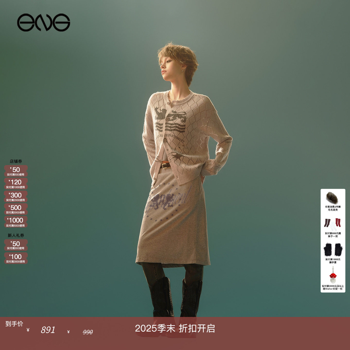 【ENG】Anomalies Department 镂空印花针织开衫上衣女装新品25秋