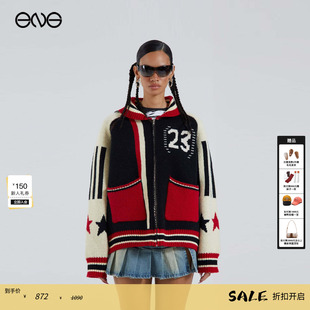 ENG 新品 JADED 复古宽松拉链针织外套男女同款 25冬 LONDON美式