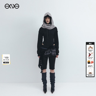 OPEN 褶皱设计叠层短裤 女装 25秋 新品 ENG