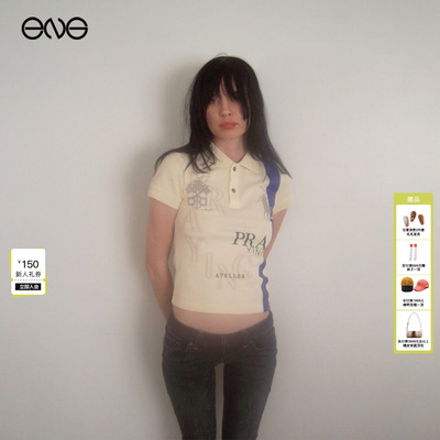 【ENG】Praying翻领短袖T恤POLO衫上衣女新品26春