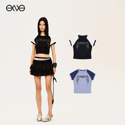 【张真源明星同款】Anomalies Department正肩短袖T恤上衣女黄羿