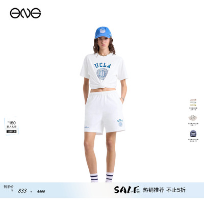 【ENG】Sporty & Rich UCLA Crest运动短裤裤子女装