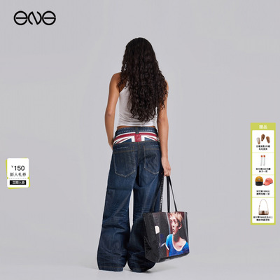 【ENG】JADED LONDON复古做旧水洗低腰宽松阔腿牛仔裤男女新品26