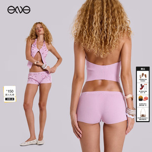 【ENG】JADED LONDON 针织挂脖露背吊带上短裤女套装 新品25秋