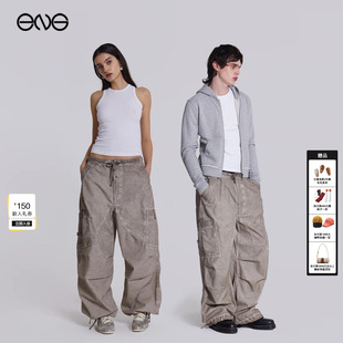 欧阳娜娜宋妍霏明星同款 休闲长裤 JADED 裤 男女 LONDON做旧工装