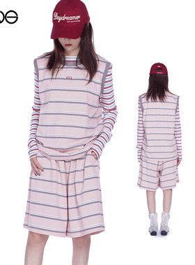 【ENG】Sparkling Lot 樱花粉条纹背心上衣女装新品25秋