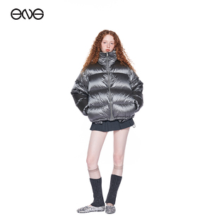 【ENG】Effet de Soleil 千禧风银灰零压羽绒服外套 秋冬