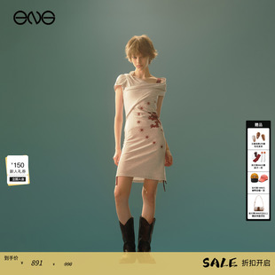 ENG 新品 Anomalies 不规则徽章印花连衣裙女装 25秋 Department