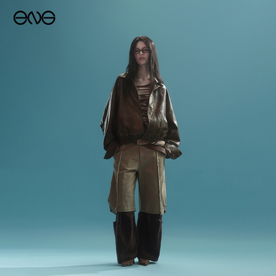 【张真源明星同款】Anomalies Department机车夹克外套男女新品25