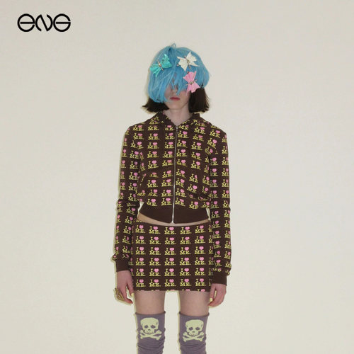 【ENG】Ashley Williams印花长袖连帽衫开衫卫衣外套女装新品26秋