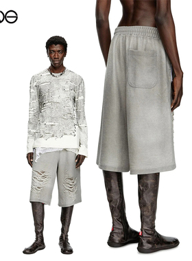 【ENG】DIESE L PERC-SHORT破洞休闲短裤