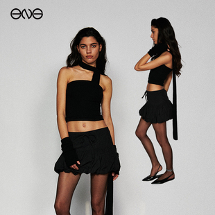 【ENG Limited Collection】辣妹黑色抹胸背心女紧身外穿无袖上衣