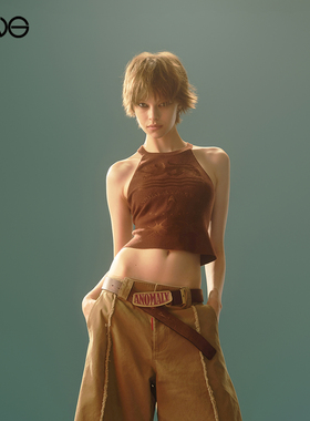 【ENG】Anomalies Department 针织背心上衣荷叶边短裤女新品25秋