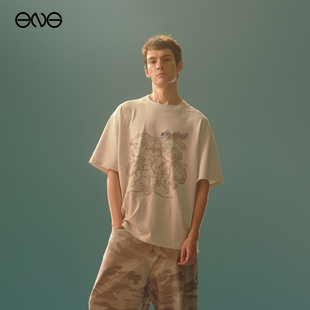 【宋妍霏明星同款】Anomalies Department 印花短袖T恤上衣男女